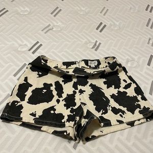 Cow Print Shorts